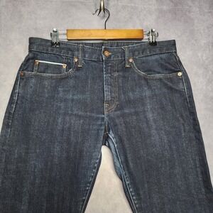 Bonobos Men Slim Stretch Selvage Japanese Denim Jeans Dark Indigo 32x32 Selvedge